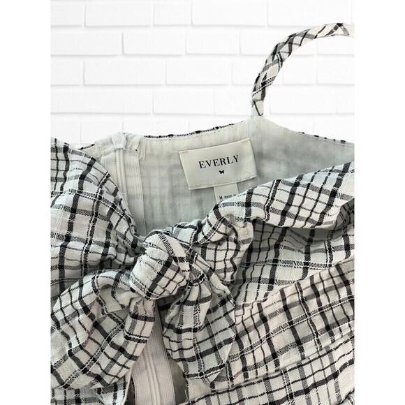 Everly Women's Medium‎ Dress Gingham Mini Bow - Picture 6 of 8